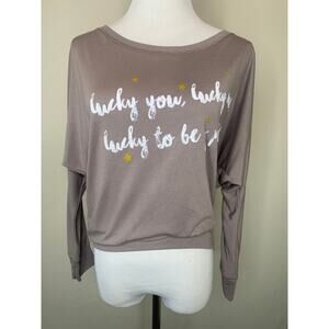 Bella Taupe Long Sleeve Graphic T Shirt Lucky Gamma Phi Beta
